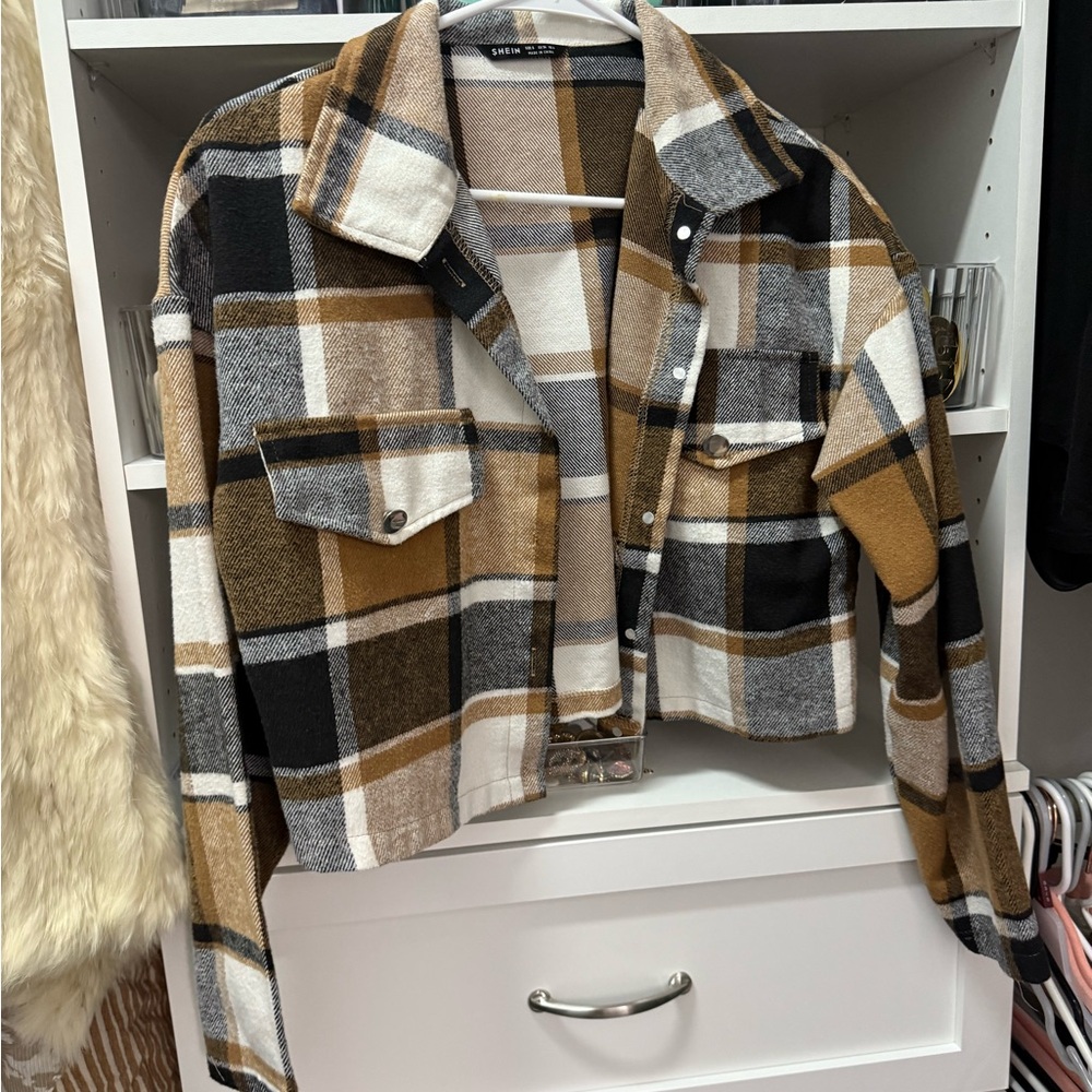 SHEIN crop jacket
